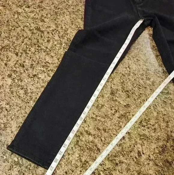 Women's Loft Modern Skinny Black Embroidered Waist Jeans Size 10 - Picture 9 of 9